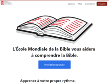 Tablet Screenshot of ecolemondialedelabible.org